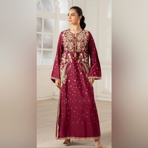 ETHNC Pakistani designer salwar kameez magenta pink